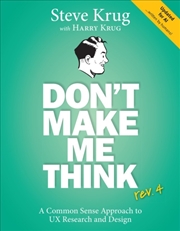 Buy Don't Make Me Think, rev 4 : A Common Sense Approach to UX Research and Design
