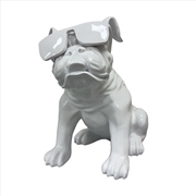Buy Urban Attitude Bulldog Statue - Gloss White