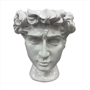 Buy Urban Attitude David Head Planter - Matte White