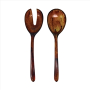 Buy Urban Attitude LILA Large Paired Servers (Spoon) - Burnt Amber