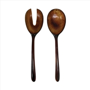 Buy Urban Attitude LILA Large Paired Servers (Spoon) - Dark Cocoa