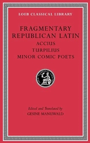 Buy Fragmentary Republican Latin,