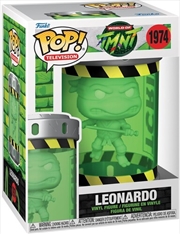 Buy TMNT - Leonardo Ooze Canister UV Glow Pop! Vinyl