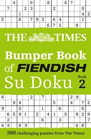 Buy The Times Bumper Book of Fiendish Su Doku book 2 : 360 Challenging Su Doku Puzzles