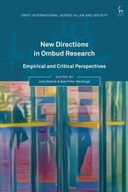 Buy New Directions in Ombud Research: Empirical and Critical Perspectives