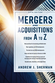 Buy Mergers And Acquisitions From A To Z Fifth Edition (5th Edition)