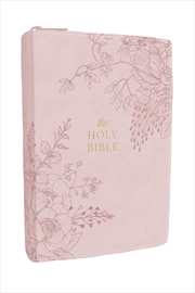 Buy Kjv Compact Large Print Bible Zipper Closure, Red Letter, Comfort Print [Pink]