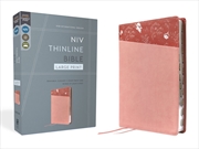 Buy Niv, Thinline Bible, Large Print, Pink, Red Letter, Thumb Indexed, Comfort Print