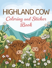 Buy Highland Cow Coloring And Sticker Book