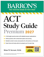 Buy Act Study Guide Premium, 2027: 6 Practice Tests + Comprehensive Review + Online Practice For The New