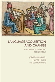 Buy Language Acquisition And Change