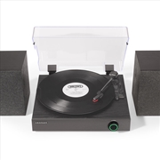 Buy Crosley Zane 3-Speed Bluetooth Vinyl Record Player Turntable, with Matching Stereo Speakers - Black