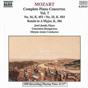 Buy Mozart Complete Piano Concertos Vol 7 16 & 25