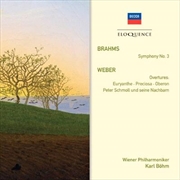 Buy Brahms: Symphony No 3/Weber: Overtures,Euryanthe,Preciosa, Oberon
