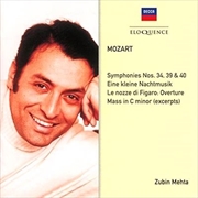 Mozart: Symphonies No 34, 39 & 40 | CD