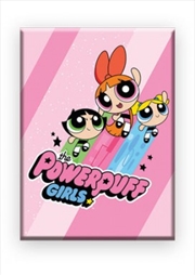 Powerpuff Girls Group Pink Sparkle Flat Magnet | Merchandise