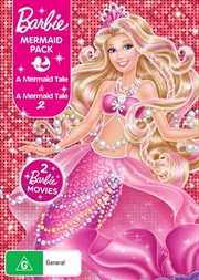 Barbie Mermaid Pack - Barbie In A Mermaid's Tale / Barbie In A Mermaid's Tale 2 | 2 On 1 | DVD