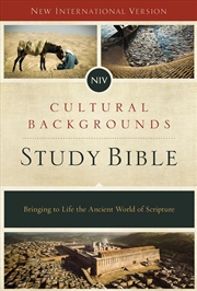 Buy NIV, Cultural Backgrounds Study Bible, Hardcover, Red Letter Edition