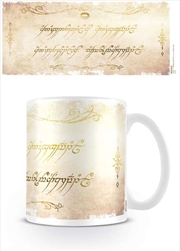 The Lord Of The Rings - Ring Inscription | Merchandise