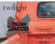 Buy Twilight - Sticker Clear Vinyl Team Jacob