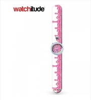 Watchitude #345 – Pink Frosting Slap Watch | Apparel