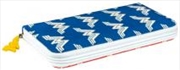 Buy Wonder Woman - Red/Blue Pattern Clutch Wallet