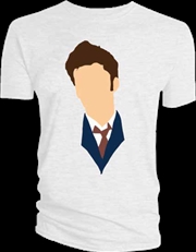 Doctor Who - David Tennant Vector Head T-Shirt M | Apparel