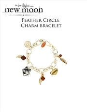 Buy The Twilight Saga: New Moon - Jewellery Charm Bracelet Feather Circle