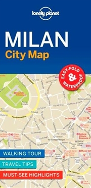 Buy Lonely Planet Travel Guide - Milan City Map