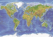 Buy World Map - Terrain