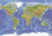Buy World Map - Terrain