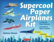 Buy Supercool Paper Airplanes Kit 12 Pop-Out Paper Airplanes; Assembled in About a Minute