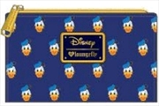 Mickey Mouse - Donald Head Print Flap Wallet