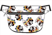 Mickey Rainbow Print Bum Bag