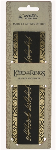 Buy The Lord of the Rings Leather Bookmark The One Ring Inscription