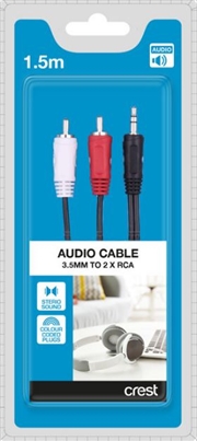 Buy 3.5mm to 2 x RCA Audio Cable - 1.5M