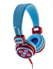 Kid Safe Volume Limited Blue & Red Headphones | Accessories