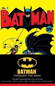 DC Comics : Batman Through the Ages Pocket Notebook Collection - Set of 3 | Paperback Book
