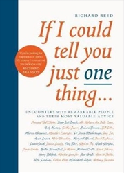 If I Could Tell You Just One Thing... | Paperback Book