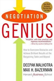 Buy Negotiation Genius