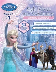 Buy Disney Frozen: Sight Words and Vocabulary Learning Workbook Level 1