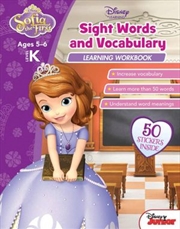 Buy Disney Sofia the First: Sight Words and Vocabulary Learning Workbook Level K