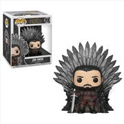 Game of Thrones - Jon Snow on Iron Throne Pop! Deluxe