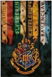 Harry Potter - House Flags Poster | Merchandise