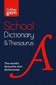 Buy Collins Gem School Dictionary and Thesaurus [2nd Edition]