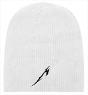 Buy Metallica Beanie - Glitch M Circle: White