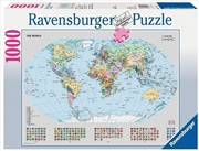 Buy Ravensburger - Political World Map Puzzle - 1000 Pieces