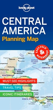 Buy Lonely Planet Central America Planning Map