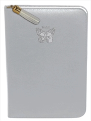 Buy Social Butterfly Silver Zip Portfolio Folder