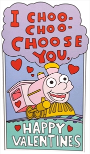 The Simpsons - I Choo Choo Choose You Replica Valentine's Day Card | Merchandise